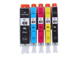 Cartucho de tinta para impressora Pixma MG5740 MG6840 MG7740 TS5040 TS6040 TS8040, 5 núcleos, preto e amarelo.