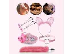 Conjunto Sm Bdsm Para Parejas Juego De Rol Juguetes De Sexo Anal Colar Máscara