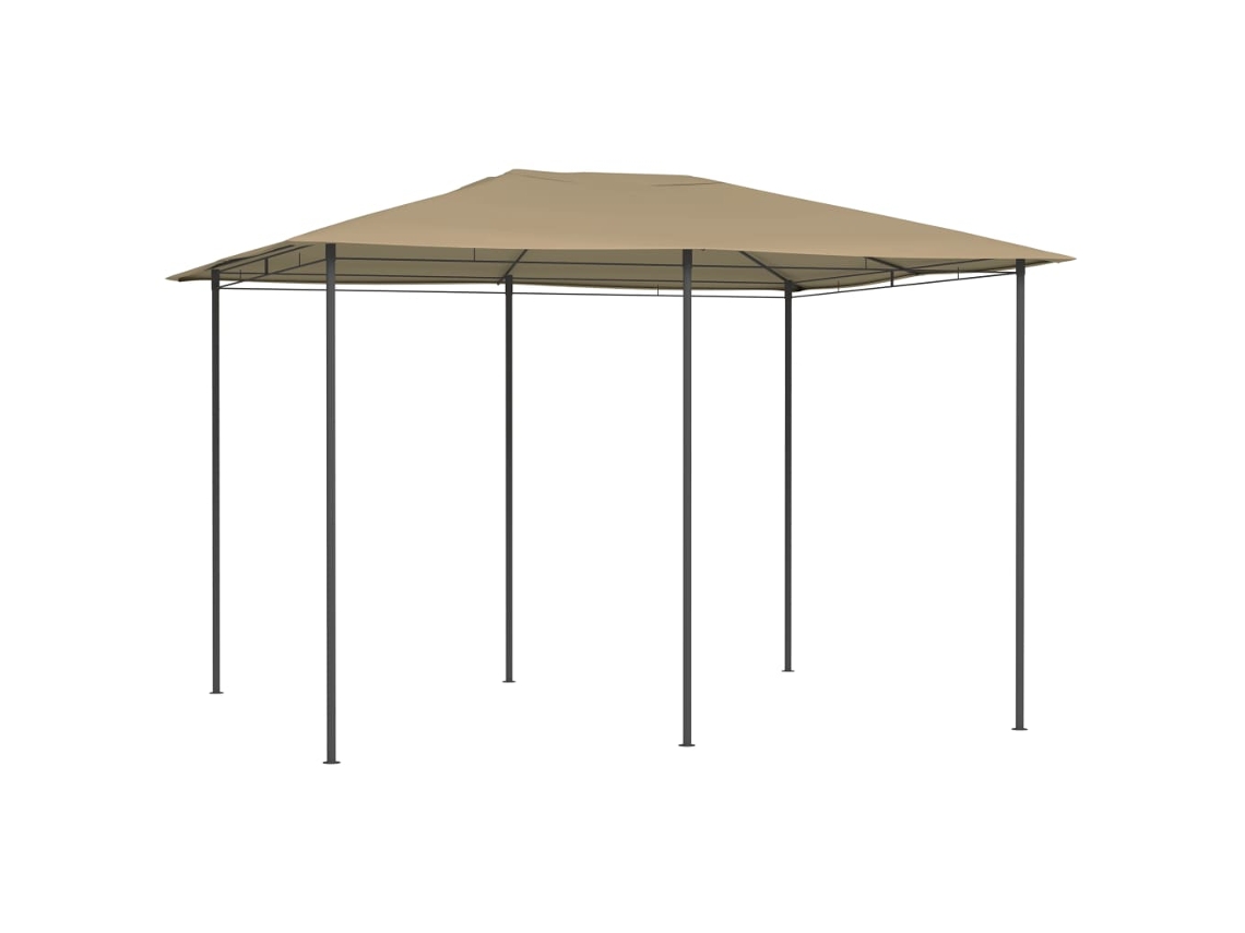 Vidaxl Gazebo 3x4x2,6 M 160 G/m² Cinzento-acastanhado