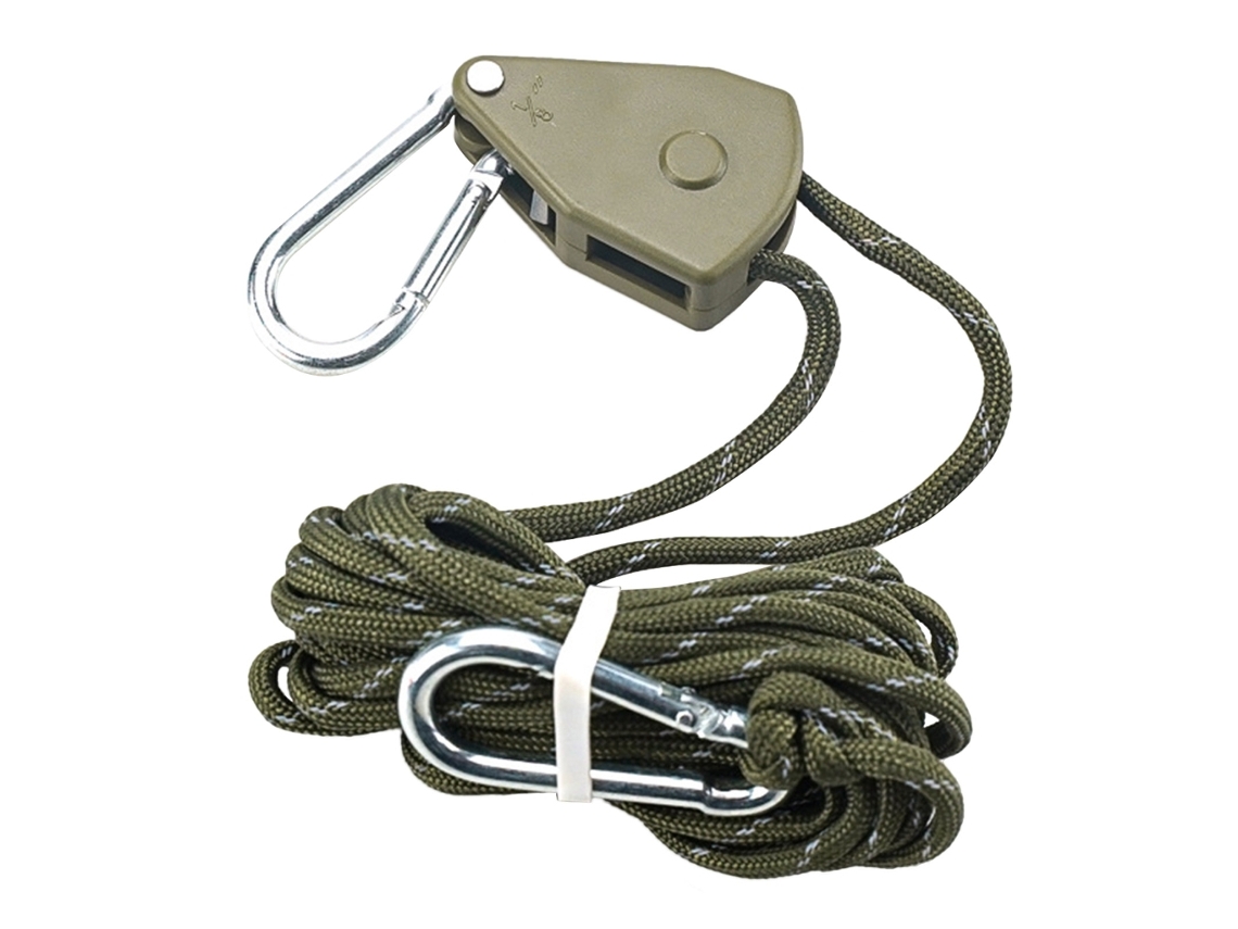 Tensor de Corda para Barraca com Trava, Fivela Fixa e Catraca Proteção Contra Vento. AQUAFORGE