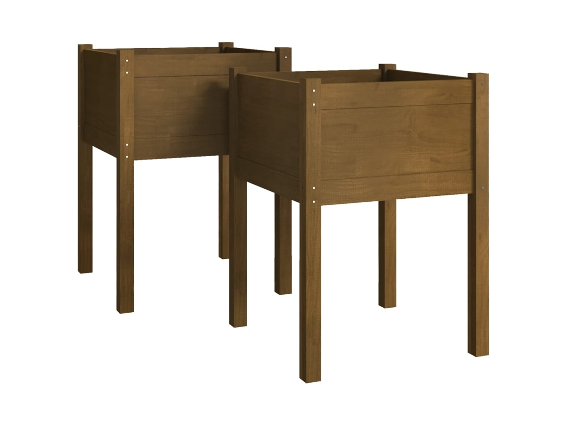 Planter, Planters Vidaxl Marrom Madeira De Pinho (n/a)