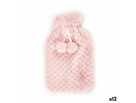 Botija de Água Quente Cor de Rosa Plástico 1,8 L (12 Unidades)
