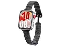Bracelete Para Huawei Watch Fit 4 Pro / Fit 4 / Fit 3 - Aço Inoxidável - Fecho Magnético - Design De Orelha De Trigo Preta