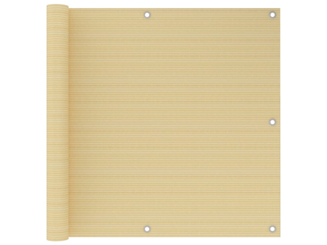 Balcony Screen, Balcony Screens Vidaxl Bege Polietileno (90 X 300 Cm)