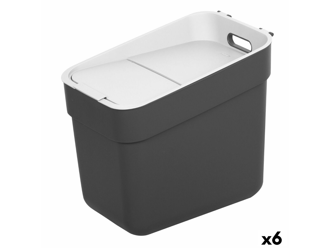 Caixote Do Lixo Curver Cinzento Plástico 20 L (6 Uds)