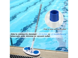 Cabeça De Aspirador Para Piscina Laxiscreed Com Escova E Base Pesada Para Limpeza Eficiente