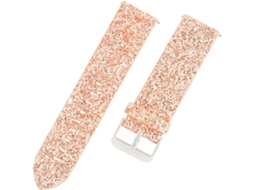 Conjunto De 3 Pulseiras Relógio Com Glitter, Confortáveis, Em Couro,