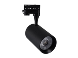 Foco Led Vulcan 30w Preto Para Carril Trifásico 4000k Branco Neutro Ledkia