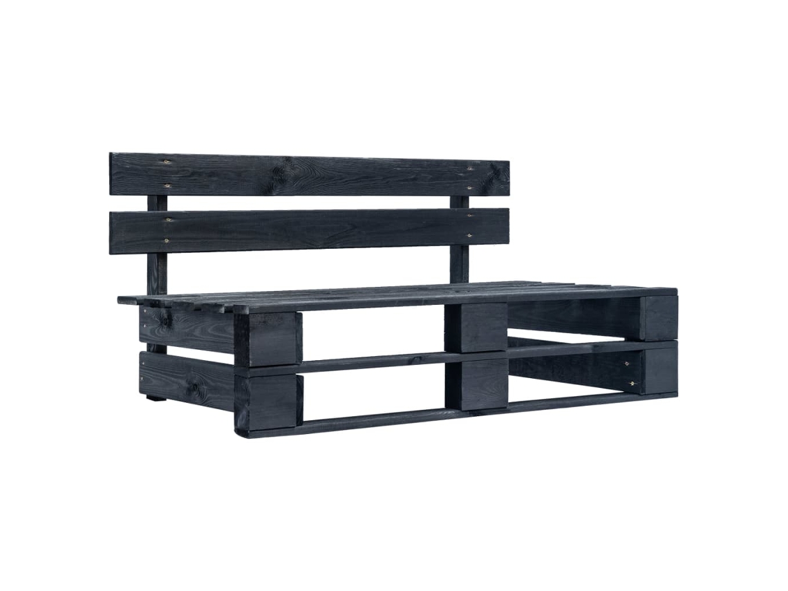 Pallet Bench, Pallet Benches Vidaxl Preto Madeira De Pinho Impregnada (n/a)