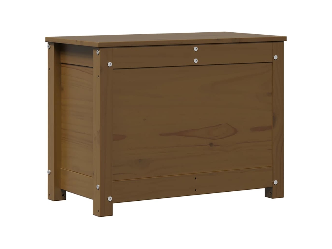 Caixa de Arrumação em Pinho Maciço Castanho Mel MAISON EXCLUSIVE 60x32x45,5 cm