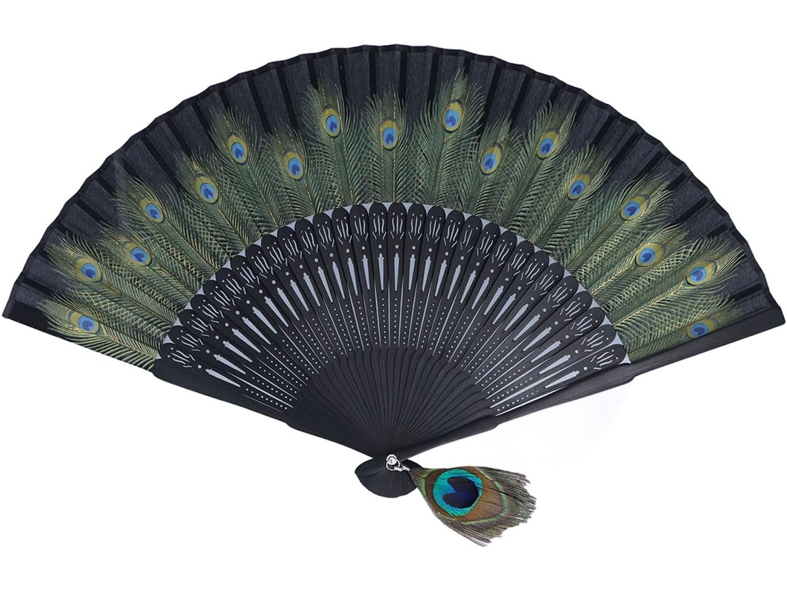 Evento Chinois, Evento Pliant Portátil, Beau Motif De Paon, Largement Utilisé,