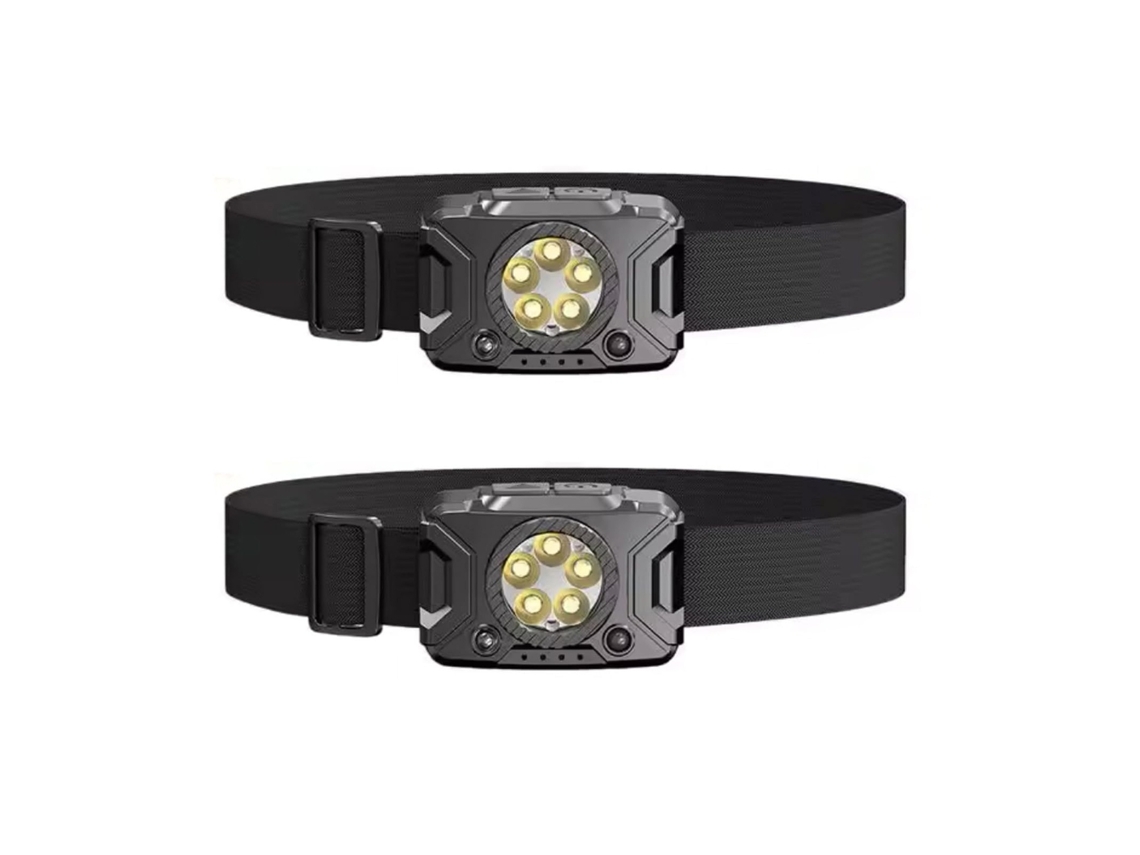 Farol Led, Recarregável À Prova D'água Regulável, Sensor De Movimento, Lanterna Led Para Acampamento Ao Ar Livre, Caminhada, Caça, Reparo, C