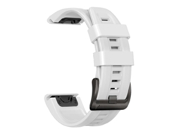 Bracelete de Smartwatch para Garmin Instinct 2X Solar Sport Pure Color de silicone (branca)