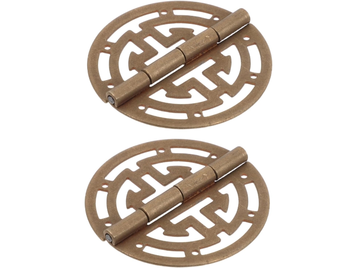 Dobradiças Rústicas De Latão Magiclulu 2 Peças Para Portas Vitrines E Armários Com Estilo Vintage