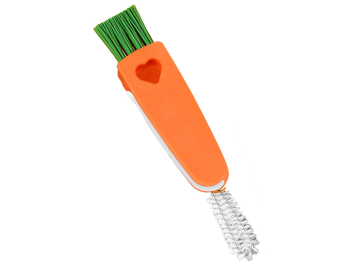 Pincel de Limpeza Mini Cenoura 3 em 1 com S/MARCA