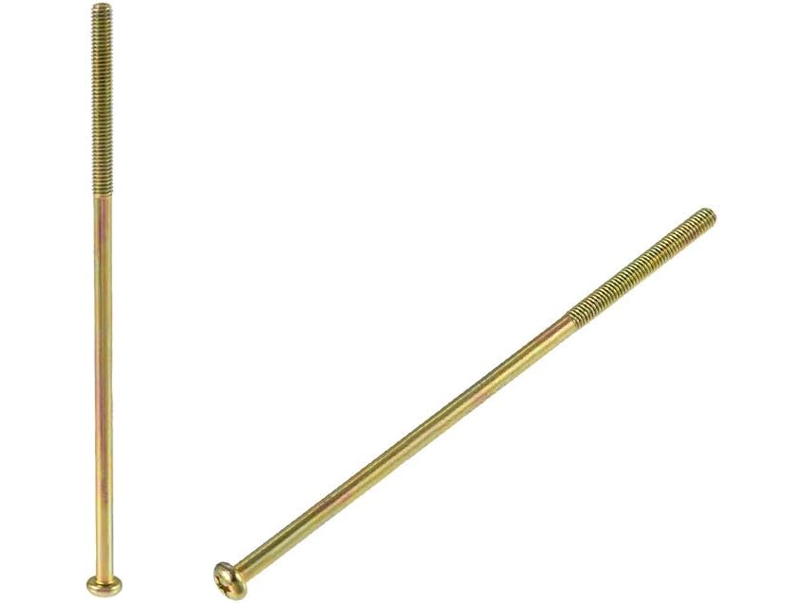 Parafusos Cilíndricos com Cabeça Phillips e Rosca Macho M4 X 110mm para Cama e Móveis CHABERLU