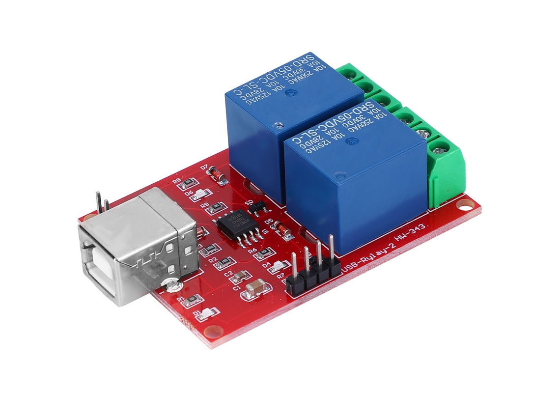 Módulo Relé 2 Canais Usb 5v Controlado Pc