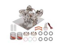 Kit Motor Stirling 4 Cilindros Fácil de Montar