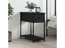 Mesa De Cabeceira | Criado Mudo | Armário De Cabeceira 30x60x60 Cm Derivados De Madeira Preto Wsd811258 Lovely Home