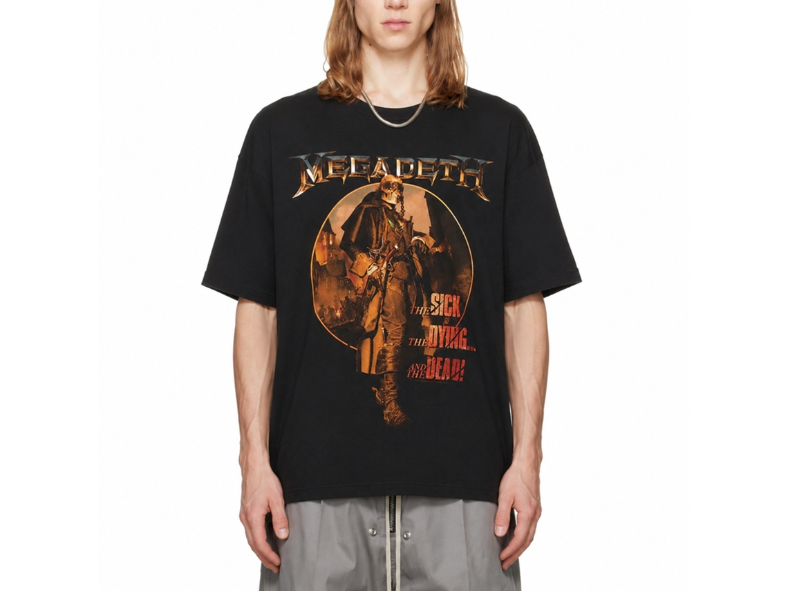Megadeth The Sick The Dying And The Dead Circle T-shirt Classic Unisex Adults Size:s
