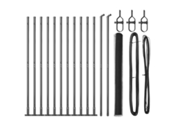 Conjunto 1 Poste De Cerca Vidaxl Cinzento Aço (25 X 1,5 M)