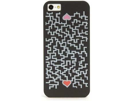 Capa  Cuore iPhone 5/5S/Se Preto/Grey