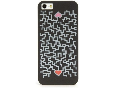 Capa  Cuore iPhone 5/5S/Se Preto/Grey