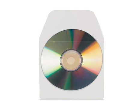 Biella 56832-100 estojo para discos ópticos Estojo DVD 1 disco Transparente, Branco