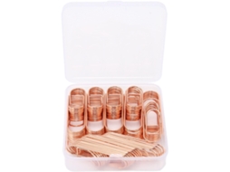 Conjunto de 66 pinos de metal para canetas, antiderrapantes e resistentes a furos, ideias para estudantes.