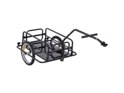 Reboque Para, Suporta 40 Kg, Dims 155cm X 71,5cm (l) X 77cm (a) ), Alça, Engate Universal, Dobrável Em Aço, Carga Máxima De 40 Kg, Preto Ehstmind (c)