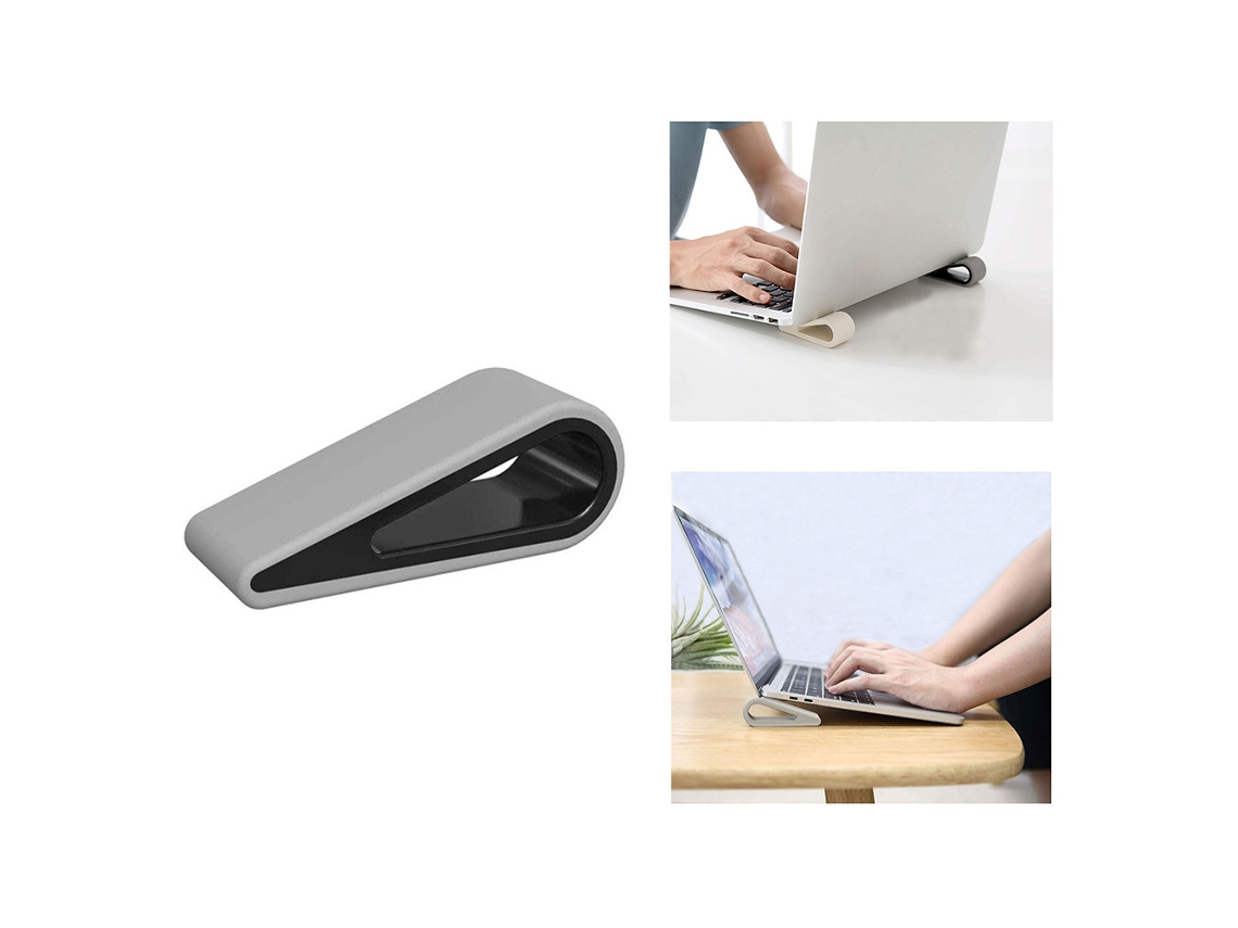 Elevation Stand Para Laptop, Anti Deslizamento Silicone Rubber Tilting Wedge Riser Para Mesa, Design Portátil Com Design Ventilado Para Melhor Dissipa