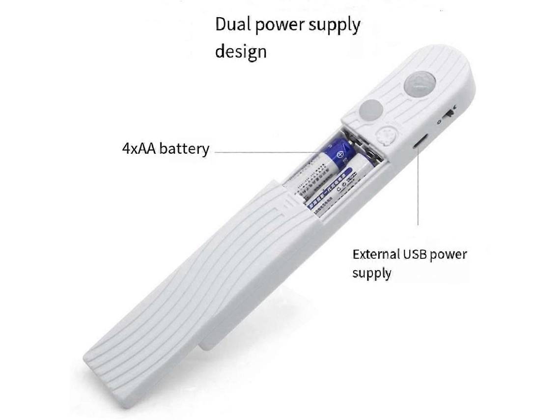 Lurelia Fita Led Com Sensor De Movimento Pir, 15 Peças, 5 V, 60 Led/m, Branco Quente, Para Armários E Escadas