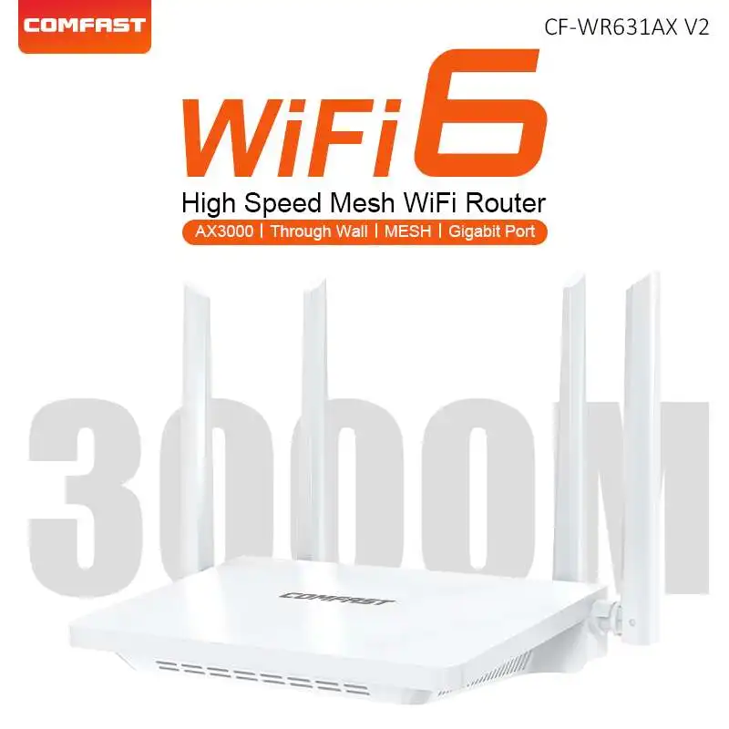 (cf-wr631ax V3) Roteador Sem Fio Ax3000 Wifi 6 Mesh System Com Porta De Rede Gigabit