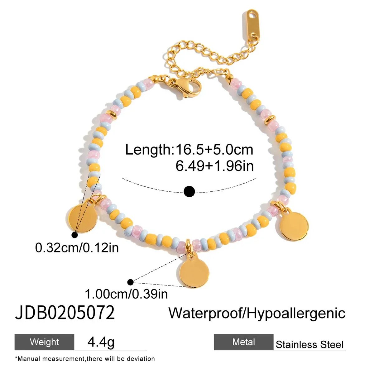 Colar De Duas Camadas Com Miçangas Coloridas Em Estilo Boêmio, Pulseira De Miçangas