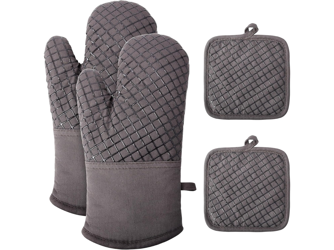 Conjunto de 4 Luvas de Forno de Silicone Grosso ZYBLSSBB