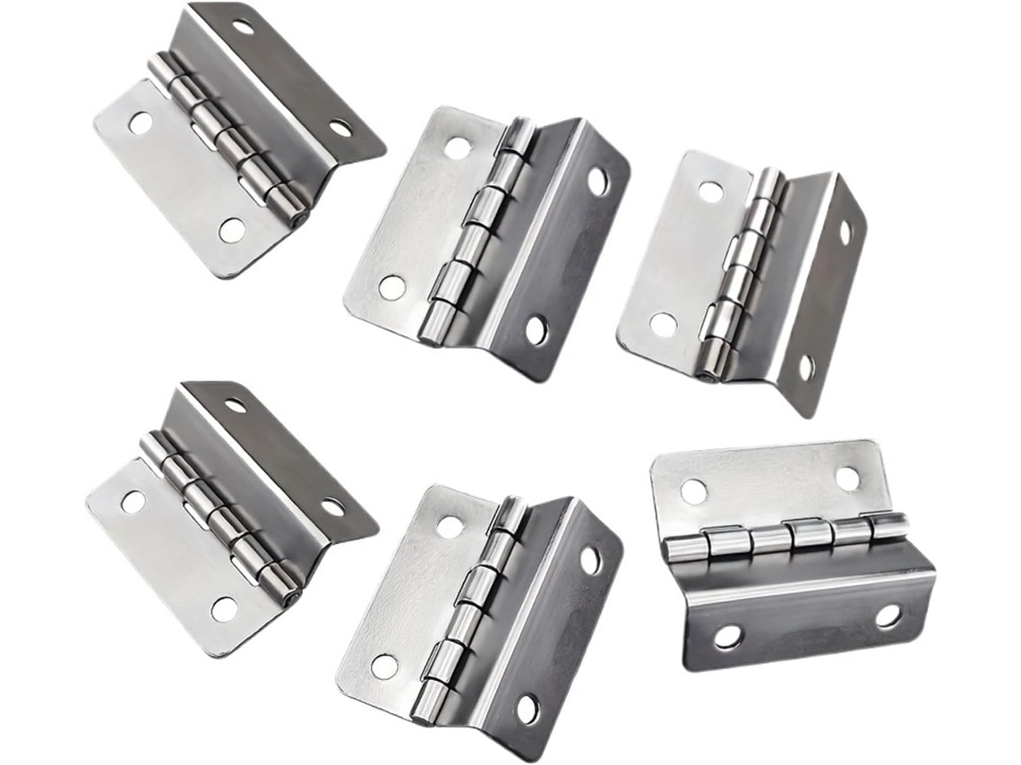 Dobradiças Giratórias Ocultas Para Portas, Conjunto De 6 Peças, Dobradiça Tripla Para Portas De Armários, Móveis De