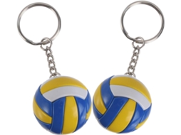Ciieeo Com 2 Chaveiros Decorativos De Vôlei Em Três Cores, Pingentes De Plástico.