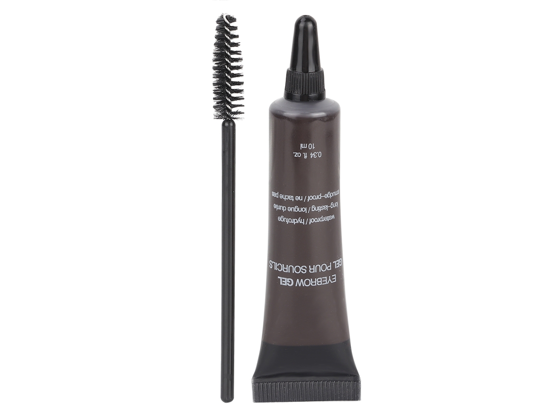 Gel Tint Para Sobrancelhas Profissional À Prova D'água 05 Com Pincel Espiral Cônico E 6 Cores
