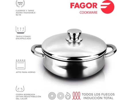 Forma Tarte Inox Silverinox Ø24Cm Inox 18/10 FAGOR