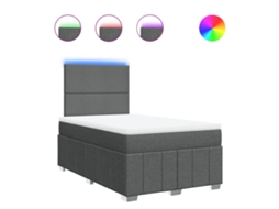 Box Spring Bed, Box Spring Beds Vidaxl Cinzeto Tecido (120 X 200 Cm)