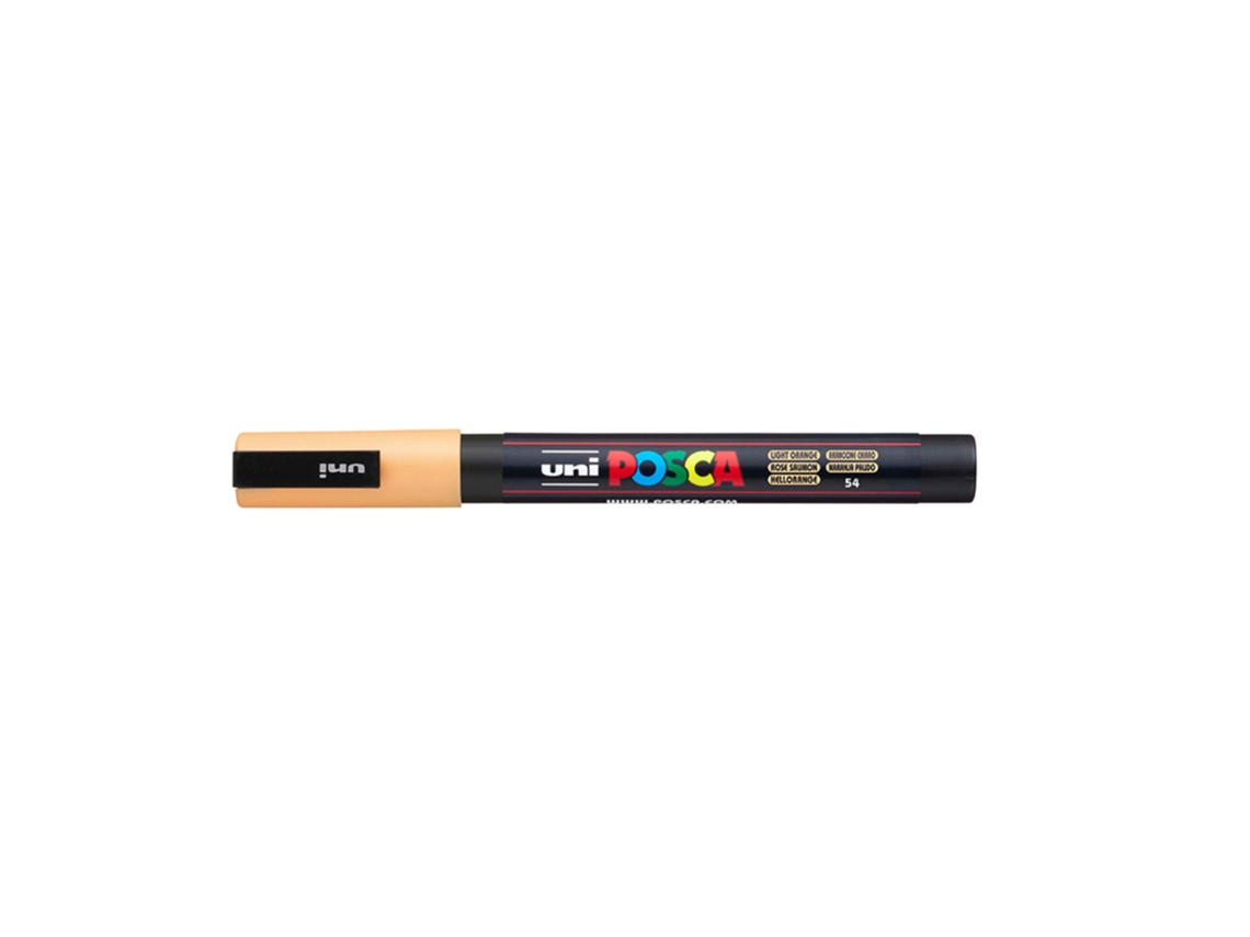 Marcador Uniball POSCA Pc3m 0.9mm Laranja Claro