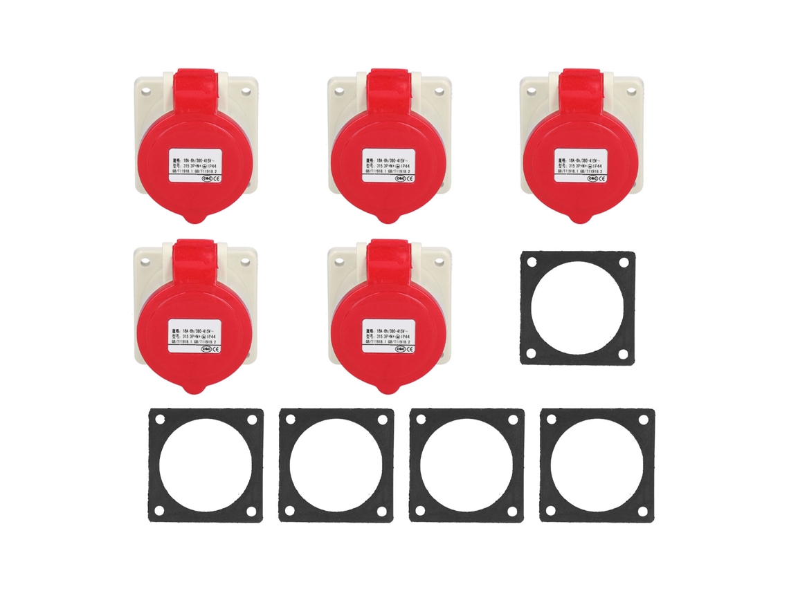Enchufe Industrial de 3 Pines Zng‑315 Duradero Fácil Instalación Socket Panel Generador 380‑415v