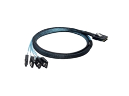 Cabo Mini Sas Sff A De 0, 5 M Para Transferência E Conversão De Dados Em Servidores E Dispositivos De Armazenamento. Cabo Mini Sas Sff Gokoco