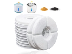 Filtro para purificador de água, pacote com 16 unidades, tripla filtragem, dispensador de água de 2,5 litros.
