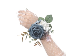 Braçadeira De Rosa Para Casamento, Acessórios De Flores Para Pulso, Boutonnière, Baile