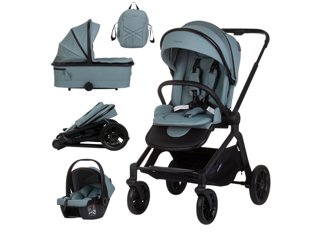 Carrinho De Bebé Trio Magnum Até 22 Kg De Peso Chipolino - Basil