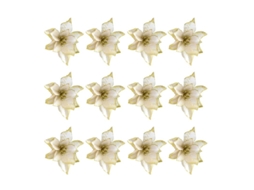 24Pcs Flores Artificiais de Glitter ALLINLESS