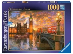 Puzzle RAVENSBURGER London Westminster Sunset 1000 Peças Panorâmico
