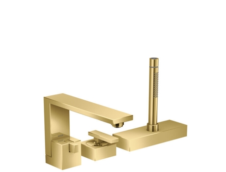HANSGROHE Axor Edge Misturadora Monocomando de 3 Furos para Banheira Cor: Óptica de Ouro Polido