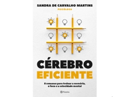 Livro Cérebro Eficiente de Sandra de Carvalho Martins (Português)